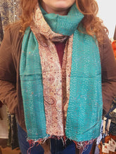 Load image into Gallery viewer, Kantha Stitch Scarf www.karmaripon.co.uk