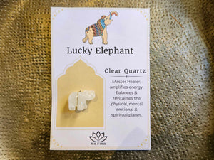 Lucky Crystal Elephants www.karmaripon.co.uk