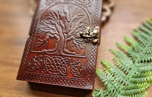 Leather Tree Of Life  Journal