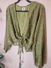 Load image into Gallery viewer, Repurposed Sari Butterfly Top www.karmaripon.co.uk
