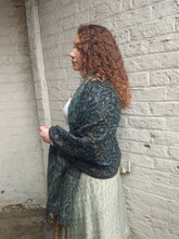 Load image into Gallery viewer, Warm indian shawl with tassels www.karmaripon.co.uk