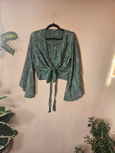 Load image into Gallery viewer, Repurposed Sari Butterfly Top www.karmaripon.co.uk