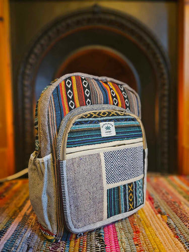 Hemp Backpack www.karmaripon.co.uk