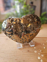 Load image into Gallery viewer, Pyrite Heart www.karmaripon.co.uk