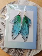 Load image into Gallery viewer, Dragonfly Earrings www.karmaripon.co.uk