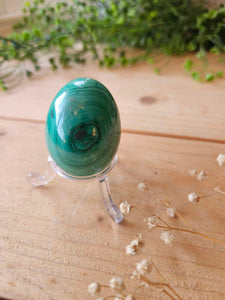 Malachite Egg www.karmaripon.co.uk