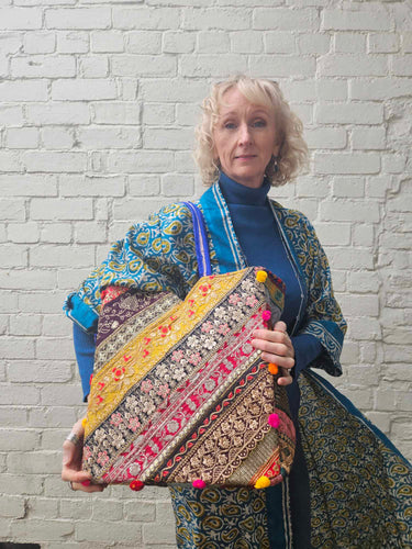 Large Patchwork Tote Bag www.karmaripon.co.uk
