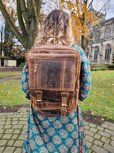 Load image into Gallery viewer, Overnight Leather Laptop Bag  www.karmaripon.co.uk