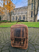 Load image into Gallery viewer, Overnight Leather Backpack www.karmaripon.co.uk