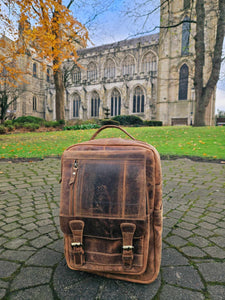 Overnight Leather Backpack www.karmaripon.co.uk