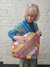 Load image into Gallery viewer, Large Patchwork Tote Bag www.karmaripon.co.uk