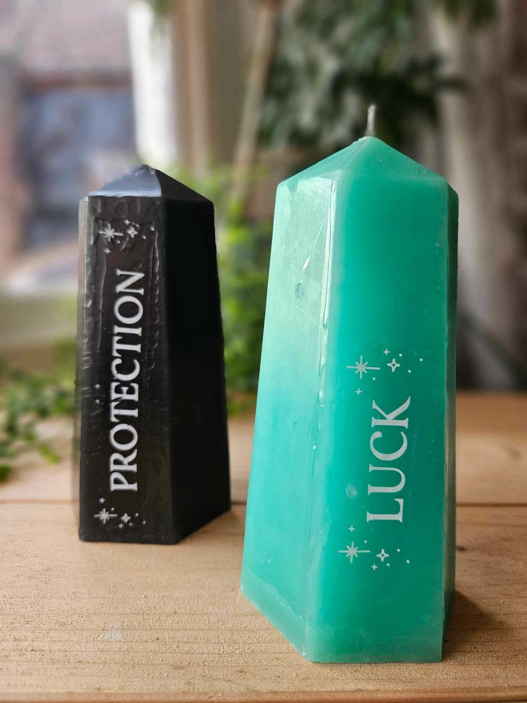 Large spell candles With Gemstone Inside