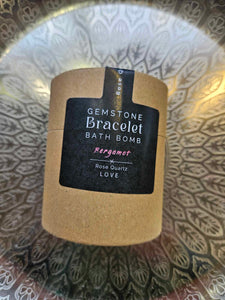 Bath bomb with Gemstone Bracelet set www.karmaripon.co.uk