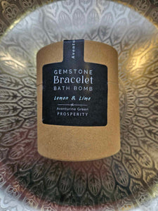 Bath bomb with Gemstone Bracelet set www.karmaripon.co.uk