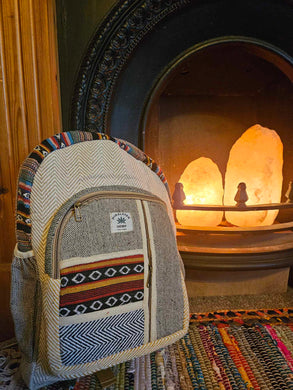 Hemp Backpack www.karmaripon.co.uk