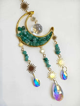 Load image into Gallery viewer, Crystal Moon Suncatchers www.karmaripon.co.uk