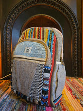 Load image into Gallery viewer, Hemp Backpack www.karmaripon.co.uk