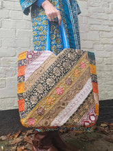 Load image into Gallery viewer, Large Patchwork Tote Bag www.karmaripon.co.uk