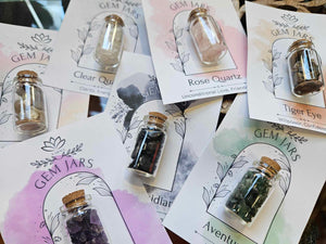 Crystal Gem Jars  www.karmaripon.co.uk