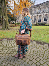 Load image into Gallery viewer, Overnight Leather Laptop Bag  www.karmaripon.co.uk