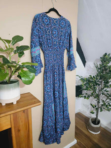 Deep Blue Safed Dress www.karmaripon.co.uk