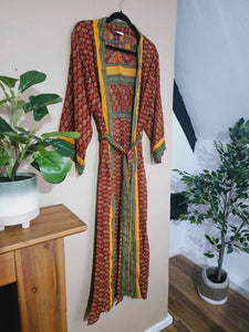 Warmed Toned repurposed Sari Kimono www.karmaripon.co.uk