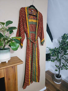 Warmed Toned repurposed Sari Kimono www.karmaripon.co.uk