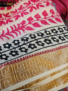 Indian block printed Spring Scarfs/shawl