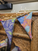 Load image into Gallery viewer, Repurposed Sari Bunting www.karmaripon.co.uk