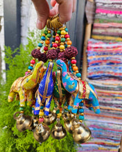 Load image into Gallery viewer, Beaded Boho Elephant Bag Charm www.karmaripon.co.uk