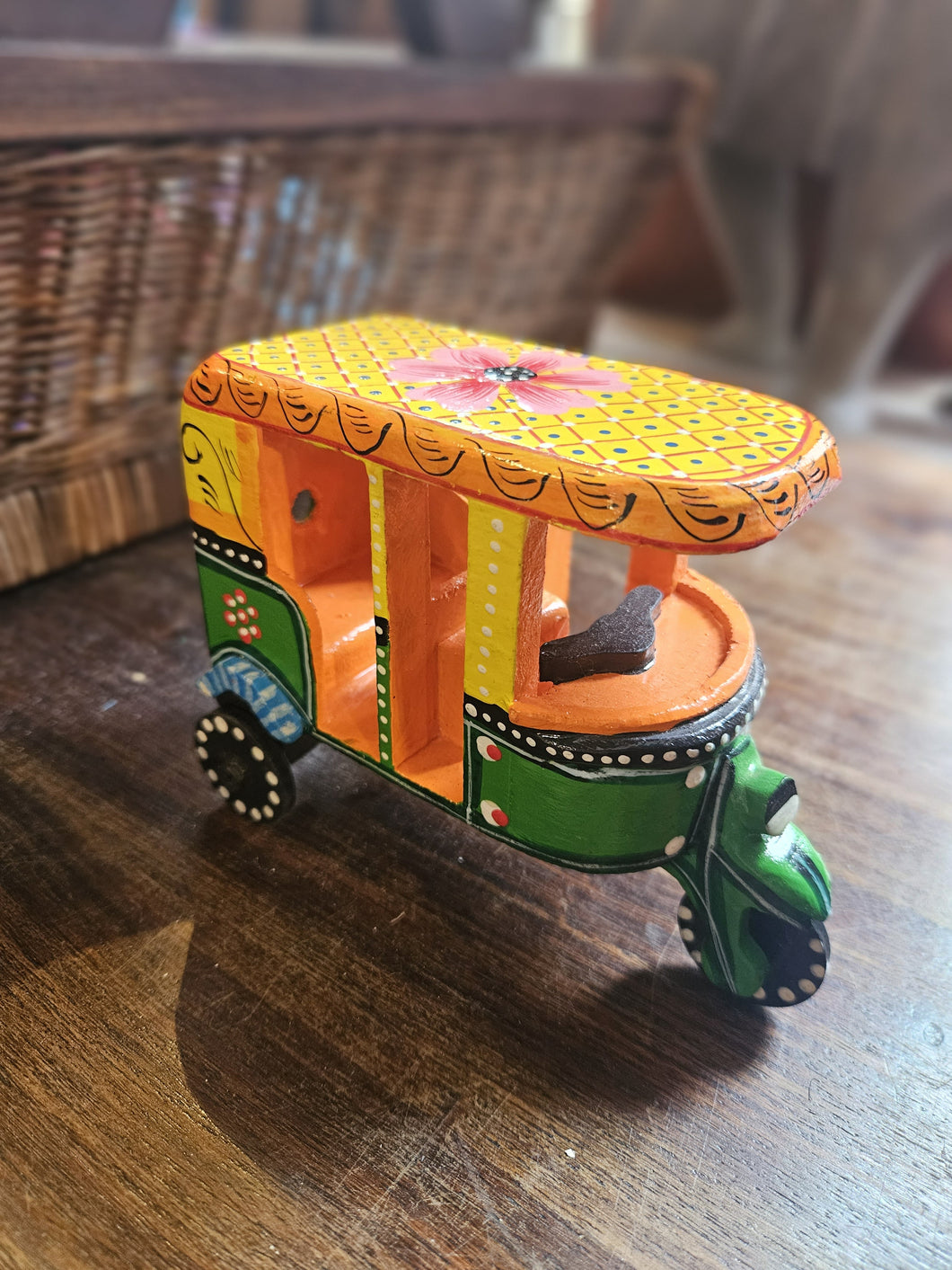 Mini Hand Painted Tuk Tuk www.karmaripon.co.uk