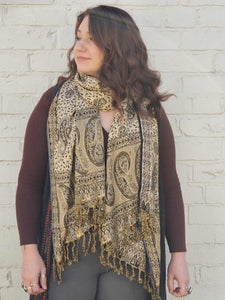 Black Pashmina Scarf  www.indiansummertrading.co.uk