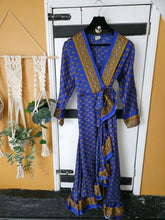 Load image into Gallery viewer, Amrita Boho Frill wrap Dress UK 10-12  www.karmaripon.co.uk