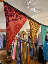 Load image into Gallery viewer, Repurposed Sari Bunting www.karmaripon.co.uk