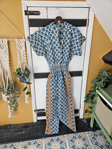 Blue Cotton Jumpsuit 2 Sizes