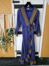 Load image into Gallery viewer, Amrita Boho Frill wrap Dress UK 10-12  www.karmaripon.co.uk