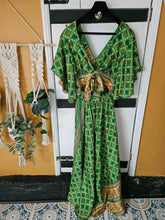 Load image into Gallery viewer, Shilpa Open-Back Sari Dress – UK 8–14 www.karmaripon.co..uk