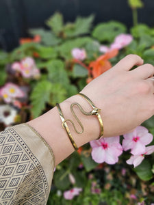 Brass Snake Bangle www.karmaripon.co.uk