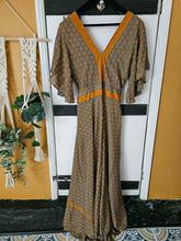 Load image into Gallery viewer, Shilpa Open-Back Sari Dress – UK 8–14 www.karmaripon.co..uk
