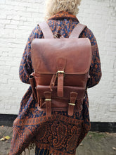 Load image into Gallery viewer, Leather Backpack www.karmaripon.co.uk