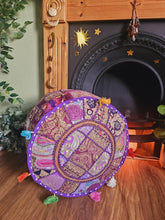 Load image into Gallery viewer, indian pouffe www.karmaripon.co.uk