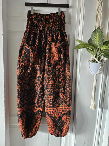 Boho Fleece trousers www.karmaripon.co.uk