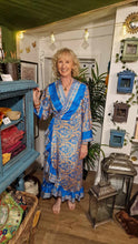 Load image into Gallery viewer, Amrita Boho Frill wrap Dress UK 10-12