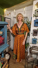 Load image into Gallery viewer, Shilpa Open-Back Sari Dress UK 8 -14