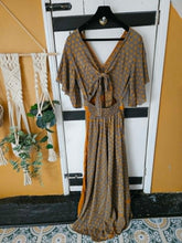 Load image into Gallery viewer, Shilpa Open-Back Sari Dress – UK 8–14 www.karmaripon.co..uk