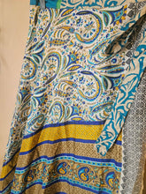 Load image into Gallery viewer, Repurposed Sari Wrap Skirt www.karmaripon.co.uk