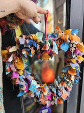 Load image into Gallery viewer, Repurposed Sari Wreaths