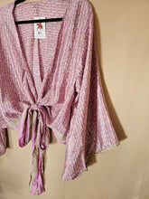 Load image into Gallery viewer, Repurposed Sari Butterfly Top www.karmaripon.co.uk