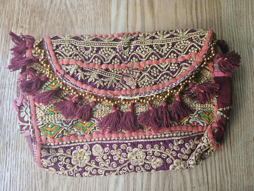 Handmade Shoulder Bandani Bag www.karmaripon.co.uk