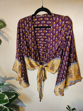 Load image into Gallery viewer, Repurposed Sari Butterfly Top www.karmaripon.co.uk